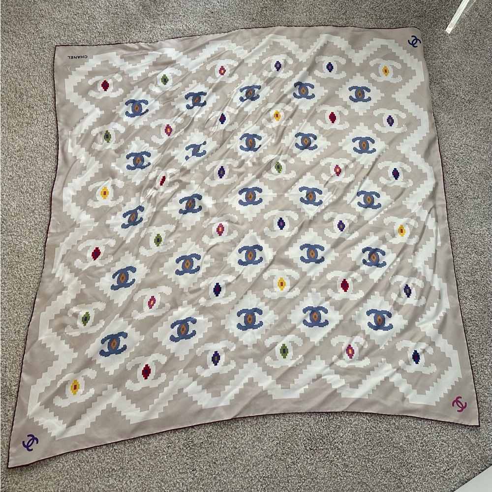 Silk Chanel Scarf - Picture 2 of 5